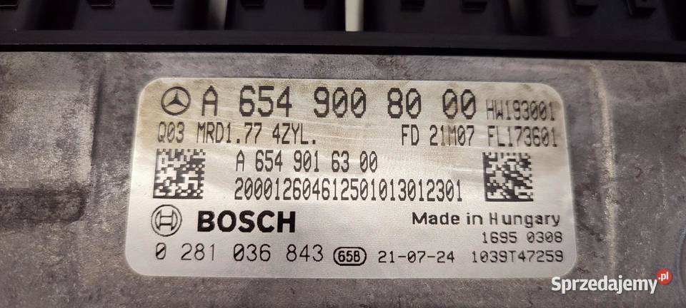 MERCEDES VITO W447 KOMPUTER SILNIKA A6549008000