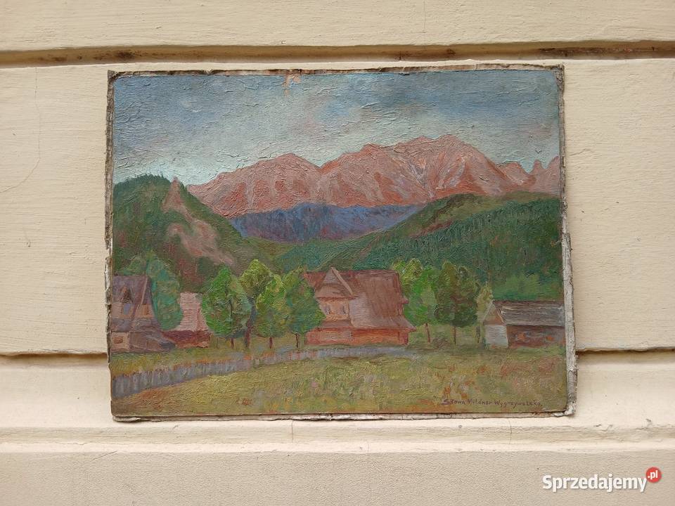 Stary obraz Sława Mldner Wygrzywalska góry Tatry mazowieckie Warszawa