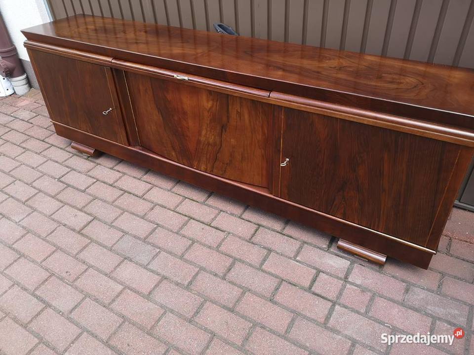 Komoda ARTDECO RTV Niska Orzech 200 Zgrabna Swarzędz