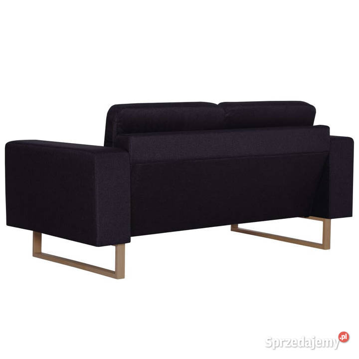 2osobowa sofa tapicerowana tkaniną czarna Sofy i kanapy mazowieckie Warszawa sprzedam