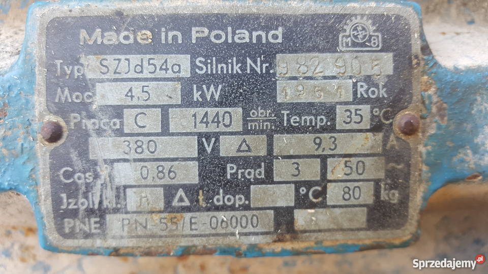 Silnik elektryczny 45 Kw małopolskie Lanckorona