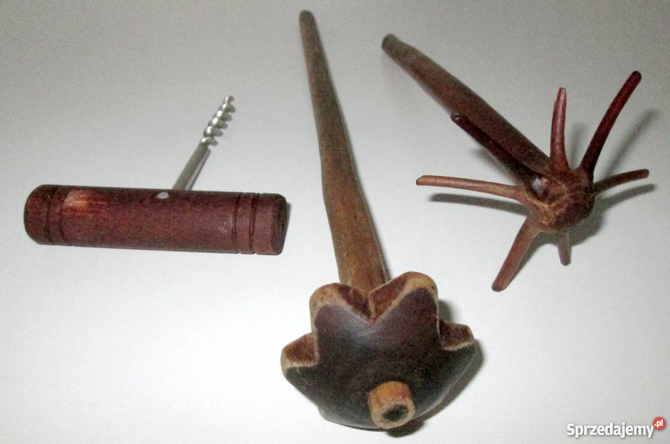 Stare przybory kuchenne ręcznie wykPRL drewno Kraków sprzedam