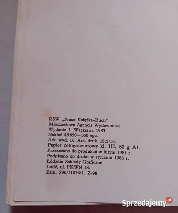 Teresa Otkałło Ściegi szydełkowe MAW 1983 r Koźminek