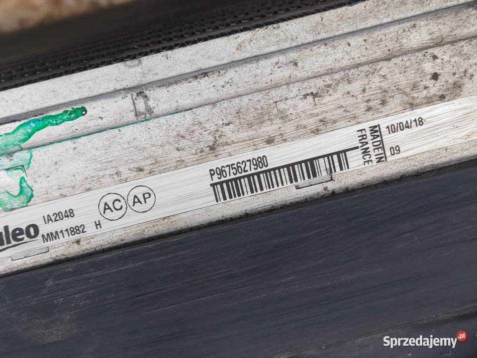 Intercooler Chłodnica Powietrza Citroen DS7