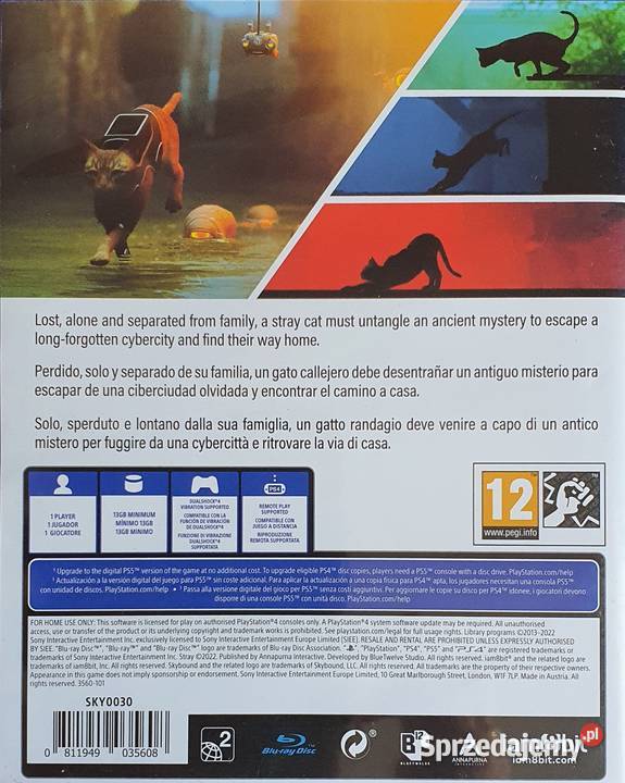 STRAY PLAYSTATION 4 PLAYSTATION 5 4 5 MULTIGAMES Kraków