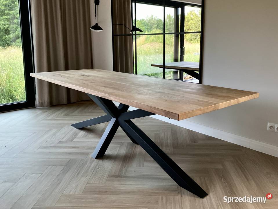 Stół dębowy drewniany 300 rozkładany pająk