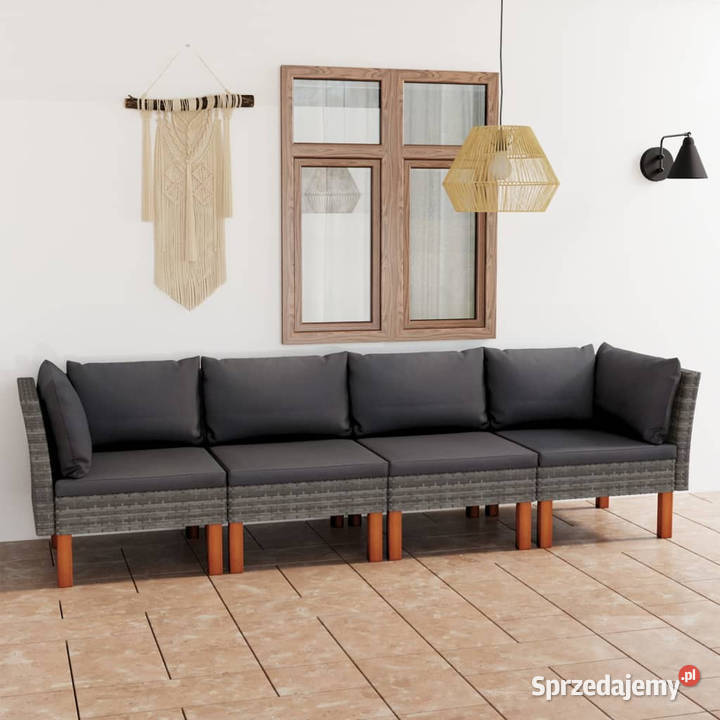 4osobowa sofa ogrodowa z poduszkami polirattan Warszawa