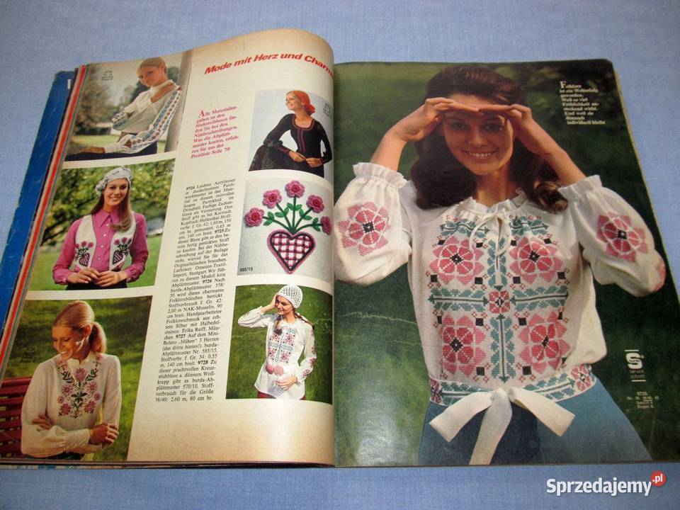Burda Moden 81971 magazyn mody wykroje Vintage Antykwariat Skępe
