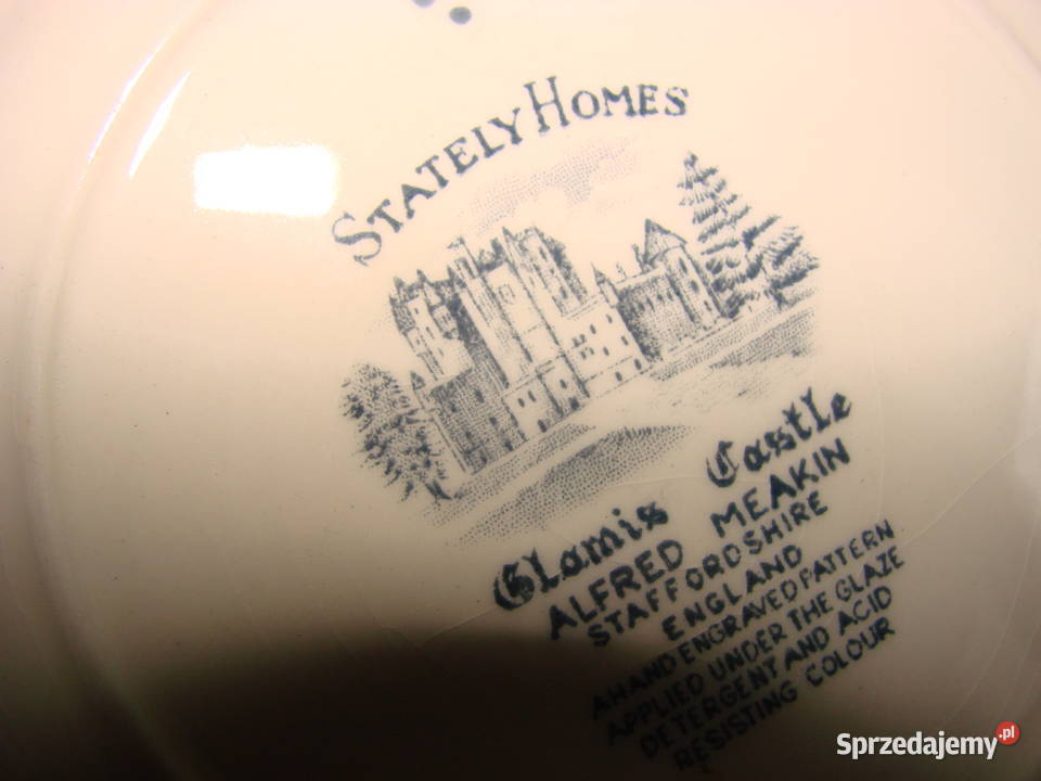 Zamek Glamis porcelanowy talerz Alfred Meakin pomorskie sprzedam