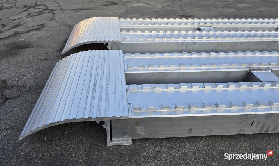 Najazdy aluminiowe 5 ton 2800x380x90mm mocowanie ciężarowe Lubanie