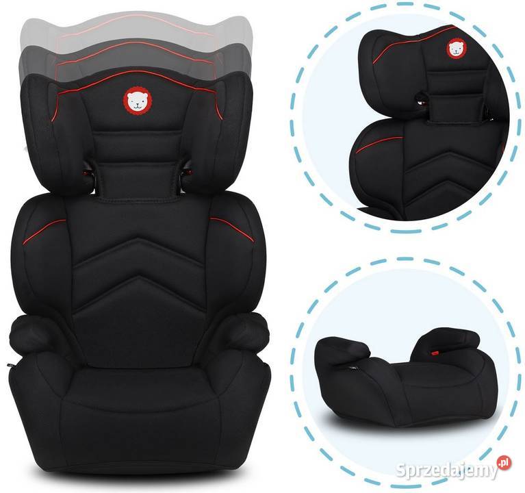 Fotelik Samochodowy LIONELO LARS Podstawka dl czarny Białystok sprzedam