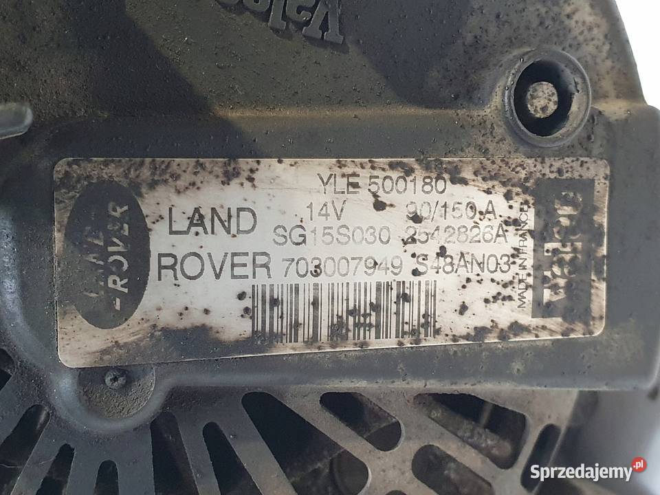 ALTERNATOR Range Rover III L322 30 D oryginał osobowe