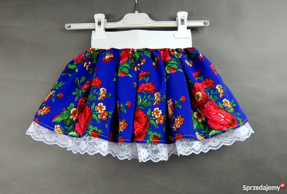 Spódniczka CLEO góralska spódnica tiulowa biały małopolskie