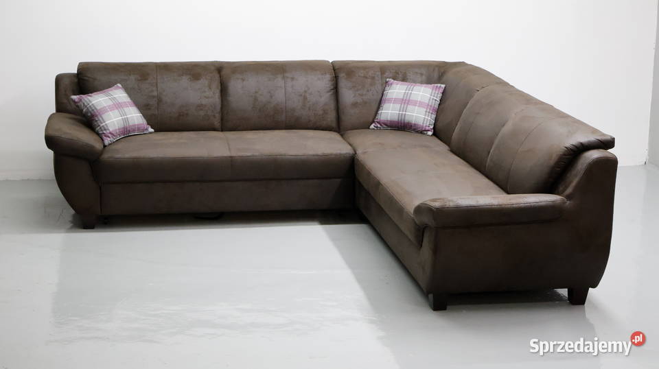 TLH Narożnik z funkcją spania ciemnobrązowa Poznań