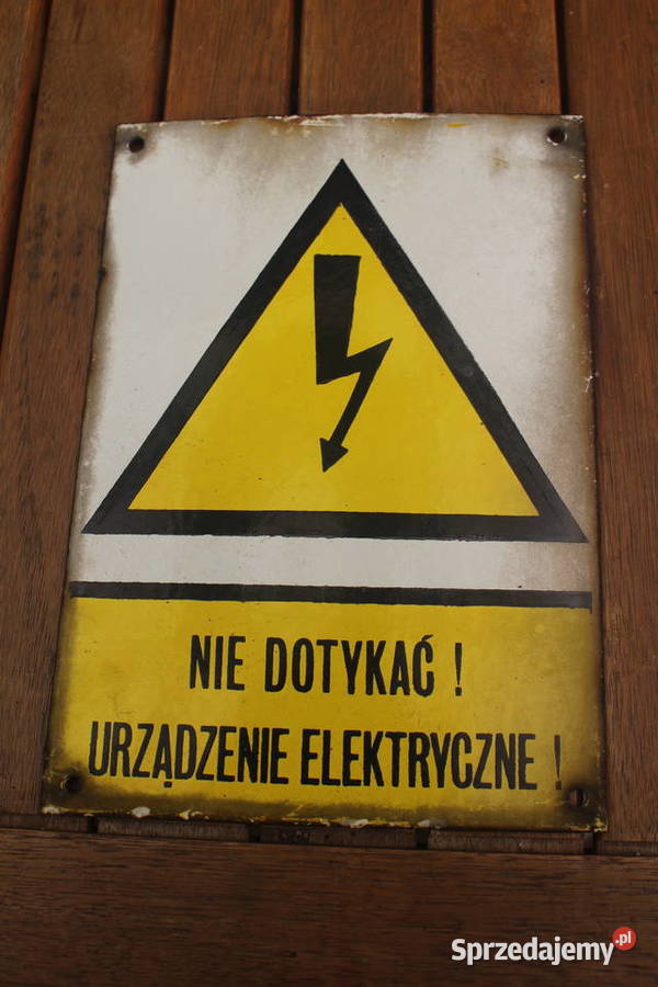 tabliczka metalowa PRL zestaw 6 Kalisz