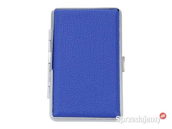 Niebieska Papierośnica Skórzana SLIM na Cienkie Ostrowy nad Okszą