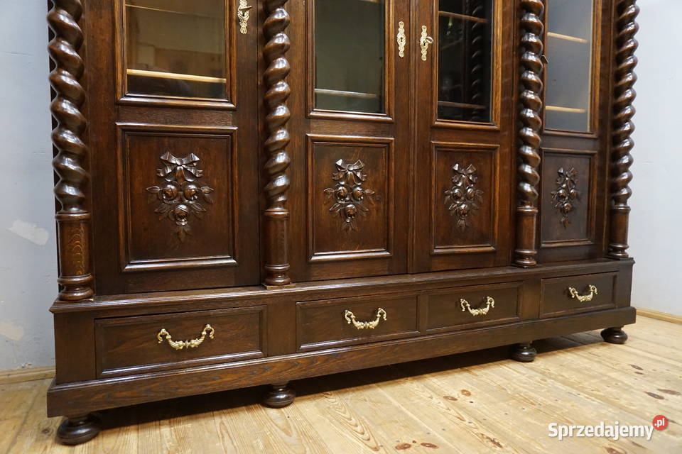 CZTERODRZWIOWA BIBLIOTEKA SPIRALNE KOLUMNY Niemcza