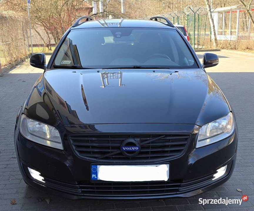 Volvo V70 2014r D3 5 cylindrów 136 19843 czarny skórzana tapicerka Warszawa sprzedam