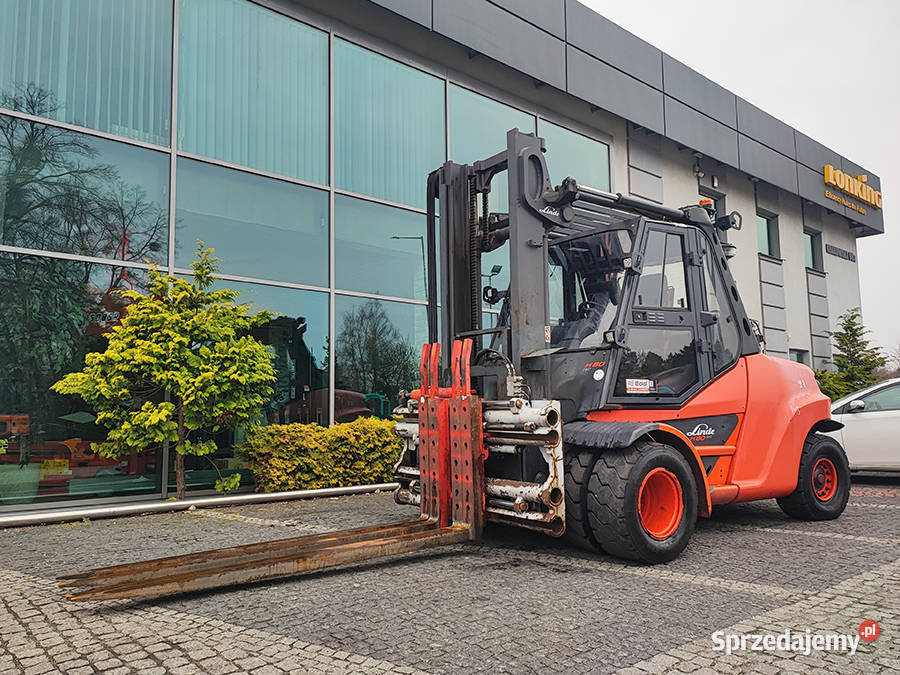 Wózek widłowy Linde H80T031100 duplex 335 m LPG gaz małopolskie Kęty sprzedam