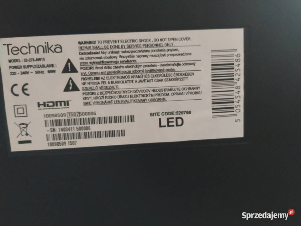 Telewizor Technika 32278AW15 śląskie Zabrze