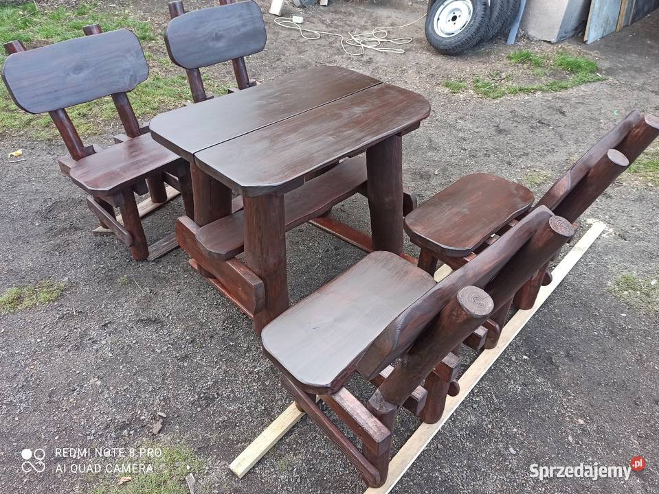 Meble ogrodowe barowe biesiadne do karczmy Woźniki