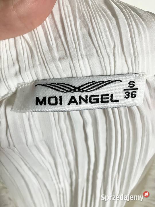 Nowa kremowa krótka bluzka koszula Moi Angel Rozmiar 36(S) Odzież damska podkarpackie sprzedam