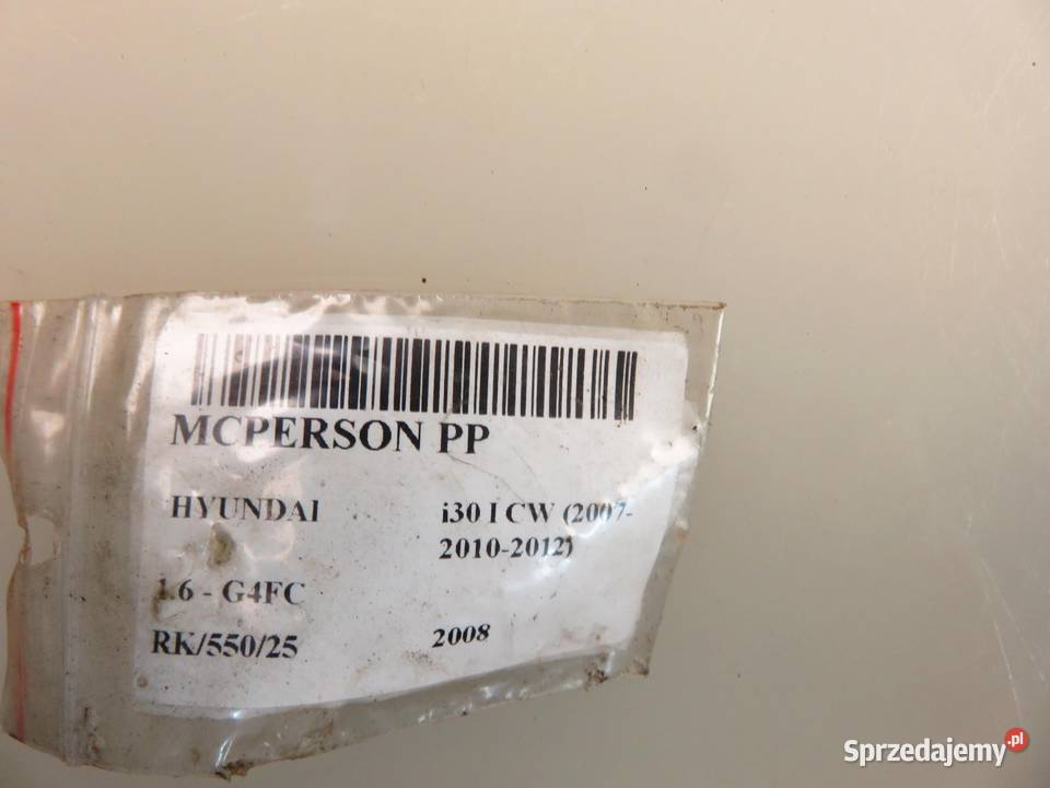 MCPERSON PRAWY PRZEDNI HYUNDAI i30 I 16 Amortyzatory sprzedam