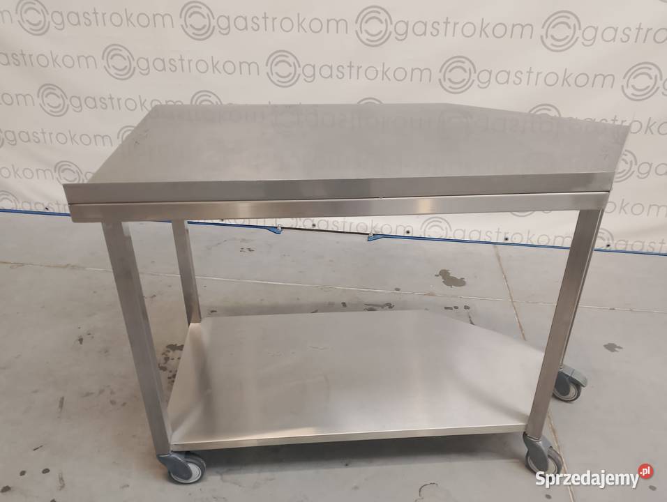 STÓŁ JEZDNY Z PÓŁKĄ BOK ŚCIĘTY 124X70X90 Wrocław