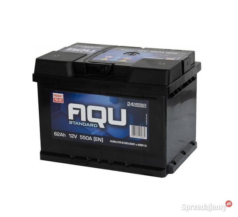 Akumulator AQU 62Ah 550A P Radomsko