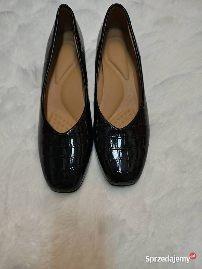 43 Czarne mega wygodne czółenka wieczorowe NOWE 28.5cm Kraków