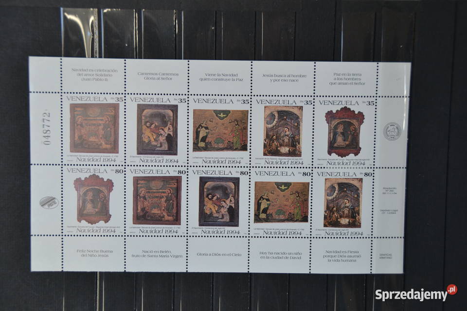 Znaczki Papież Jan Paweł II Wenezuela VII Ks Sobótka sprzedam