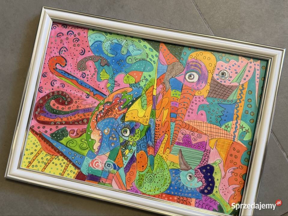 Obraz Struktura A4 oprawiony mazowieckie Warszawa