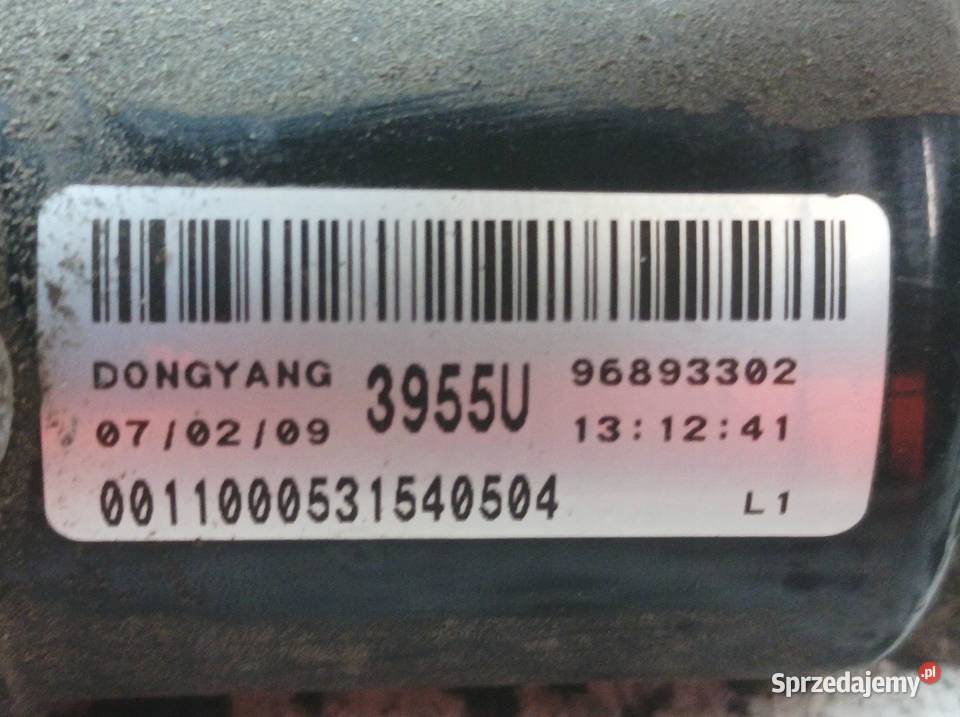 MECHANIZM WYCIERACZEK PRZÓD EU 9689302 Chevrolet