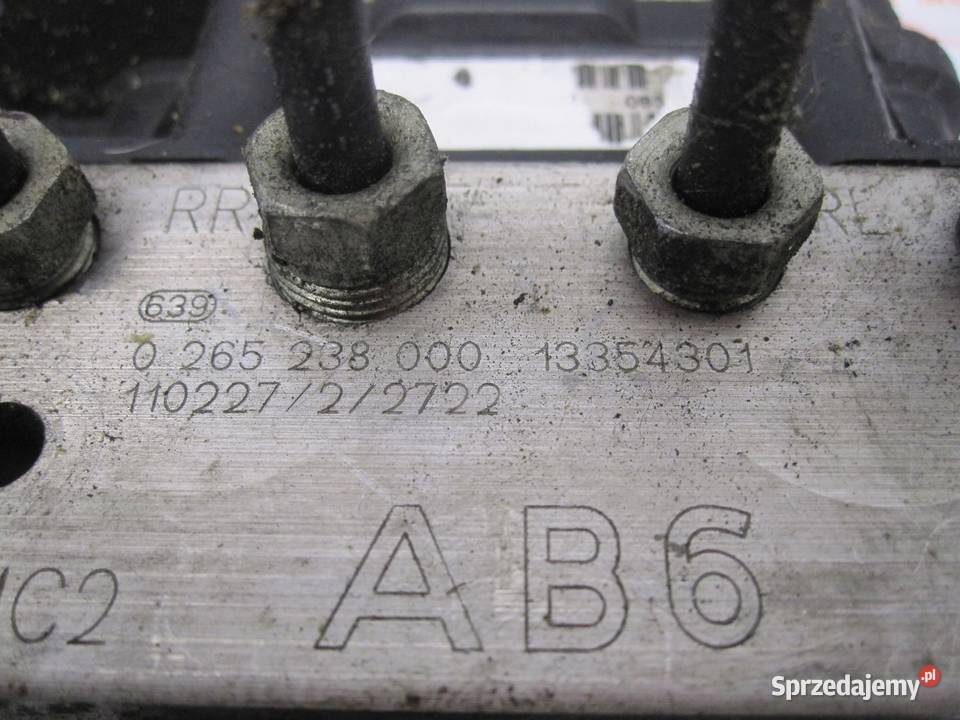 OPEL MERIVA B 11r pompa ABS 13354301 0265238000 osobowe Części samochodowe sprzedam