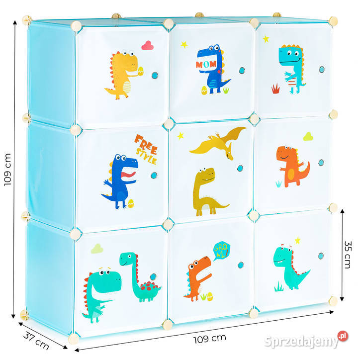 Szafka regał dzieci modułowa 9 półek dziecięca Smogorzów