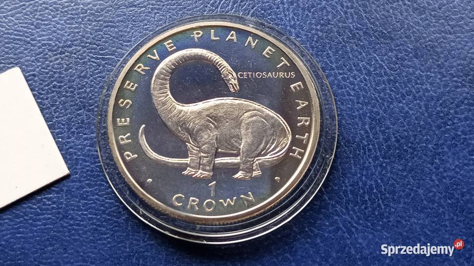 Stare monety 1 korona 1993 Cetiosaurus Gibraltar podkarpackie Lesko