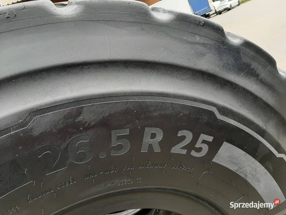 2x Opona używana przemysłowa 265R25 CONTINENTAL Zaścianki sprzedam