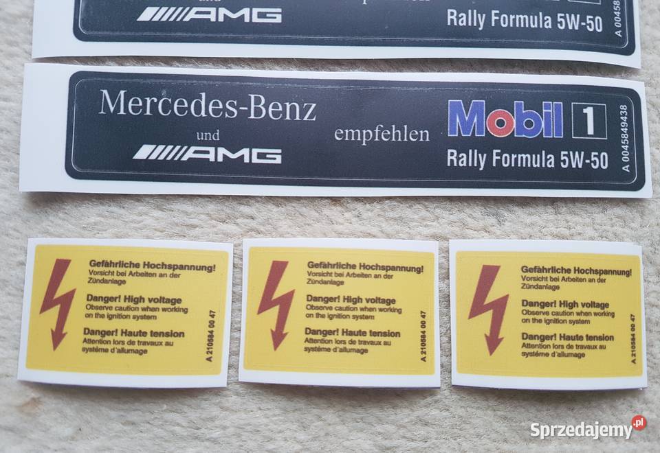 naklejka na Silnik Mercedesa AMG naklejka