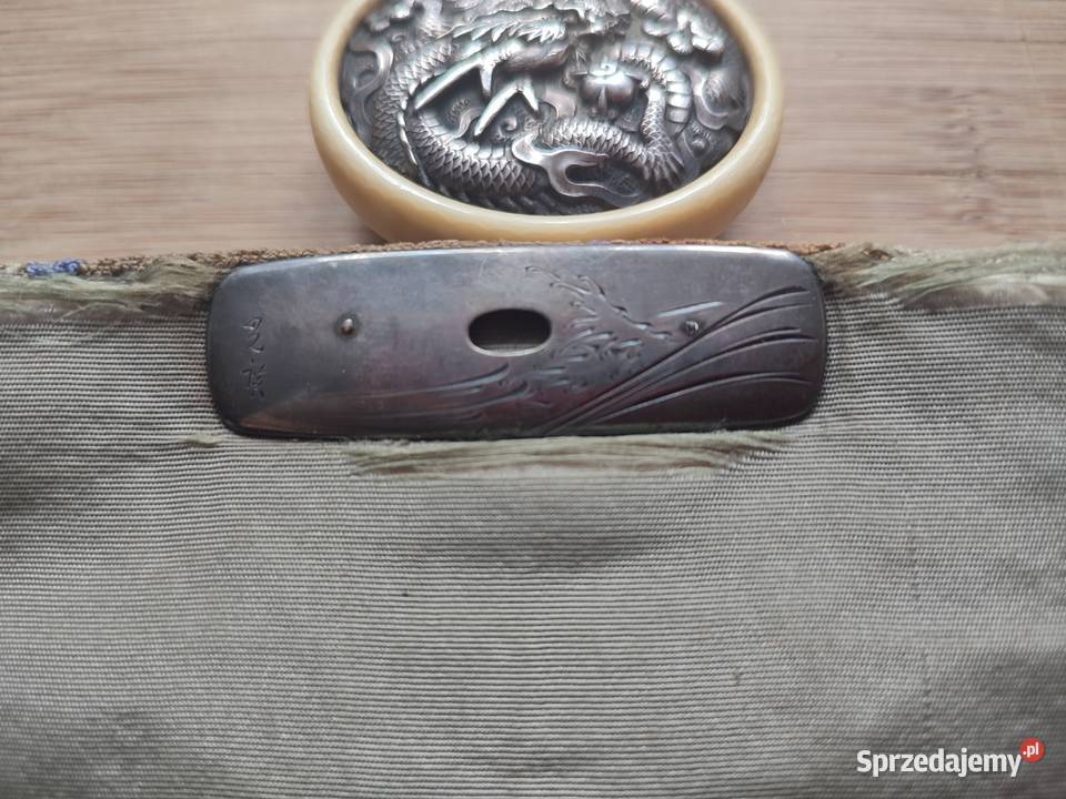 Jedwabna saszeta sakiewka z XIX wieku Warszawa sprzedam