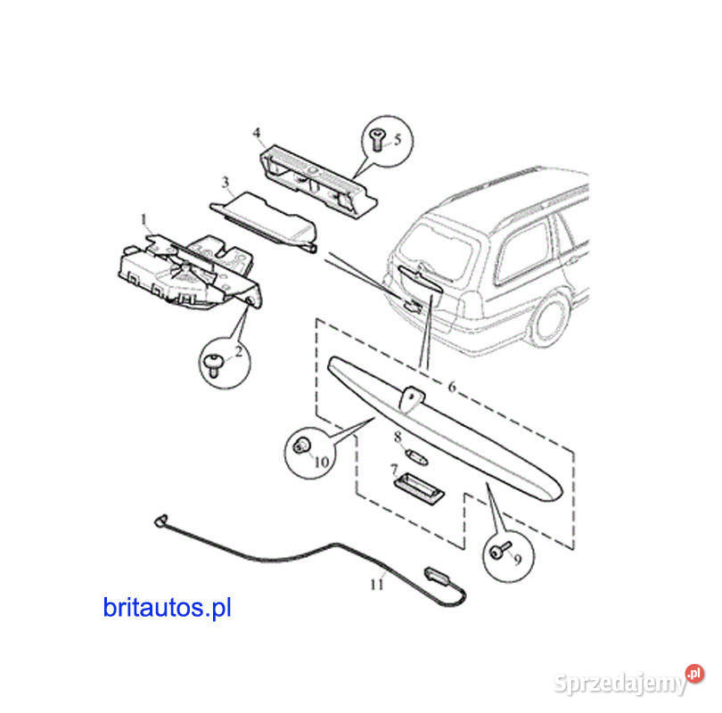 FQR100560 ZAMEK KLAPY BAGAŻNIKA LATCH ASSEMBLY osobowe