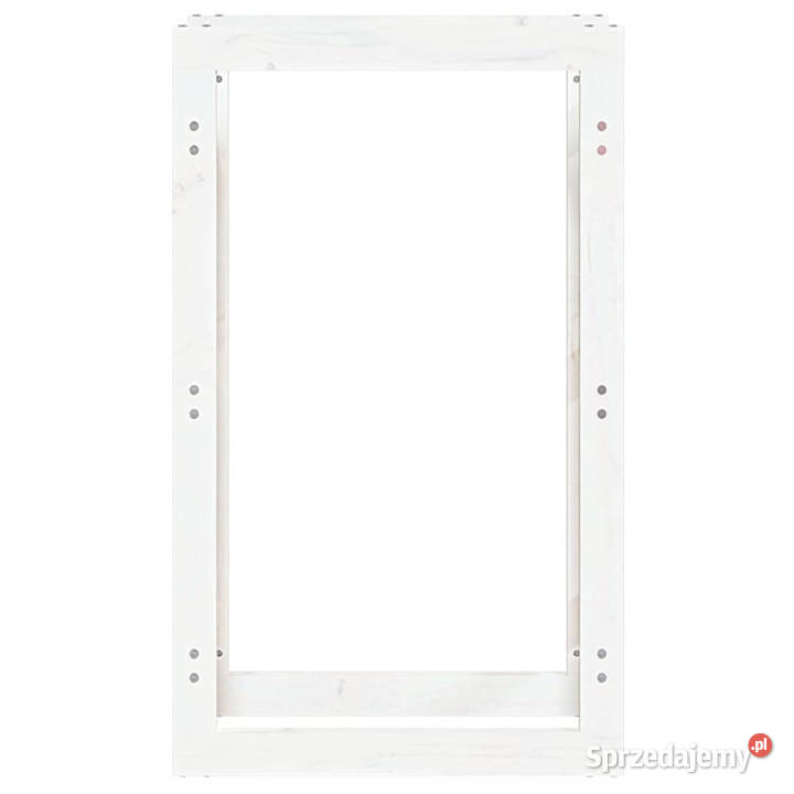 Stojak na drewno opałowe biały 60x25x100 drewno mazowieckie sprzedam
