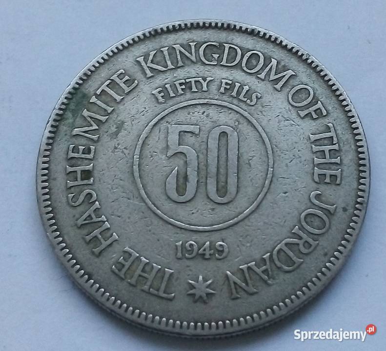JORDANIA50 FILS1949 r mazowieckie Legionowo