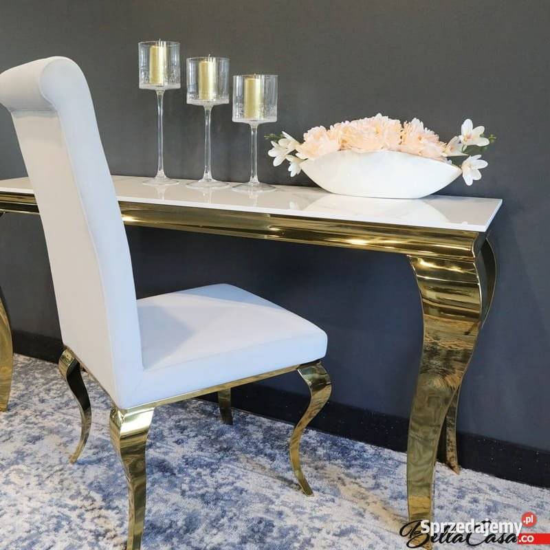 Krzesła glamour Premier Gold Złote Do Jadalni 53cm Warszawa sprzedam
