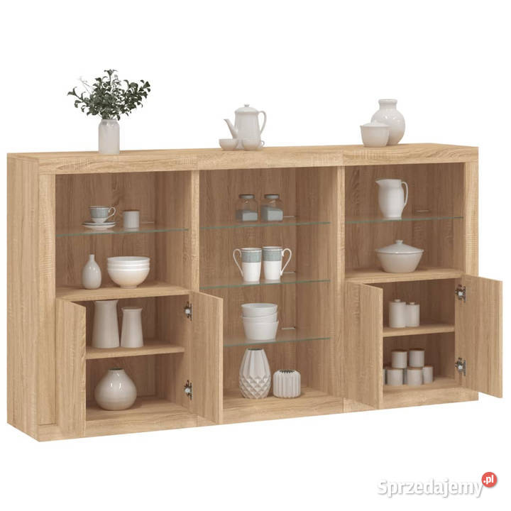 Szafka z oświetleniem LED dąb sonoma 1815x37x100 Pozostałe sprzedam