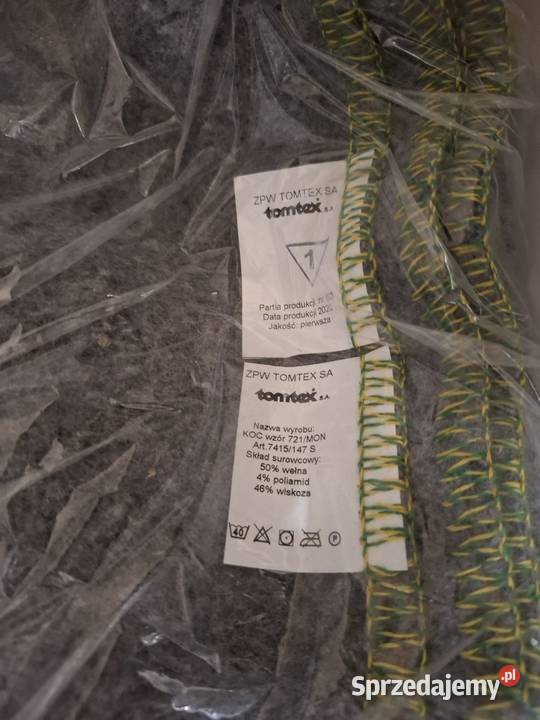 Koc szary WP MON wojskowy wzór 721MON rozmiar Koce i narzuty Ostrołęka