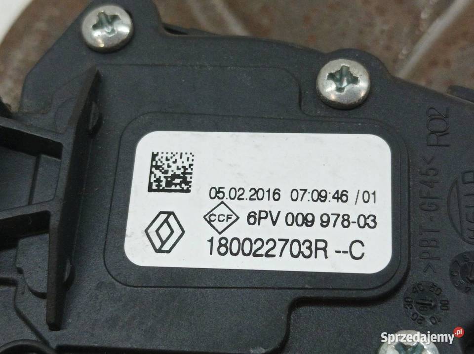 PEDAŁ POTENCJOMETR GAZU 180022703R Dacia Logan