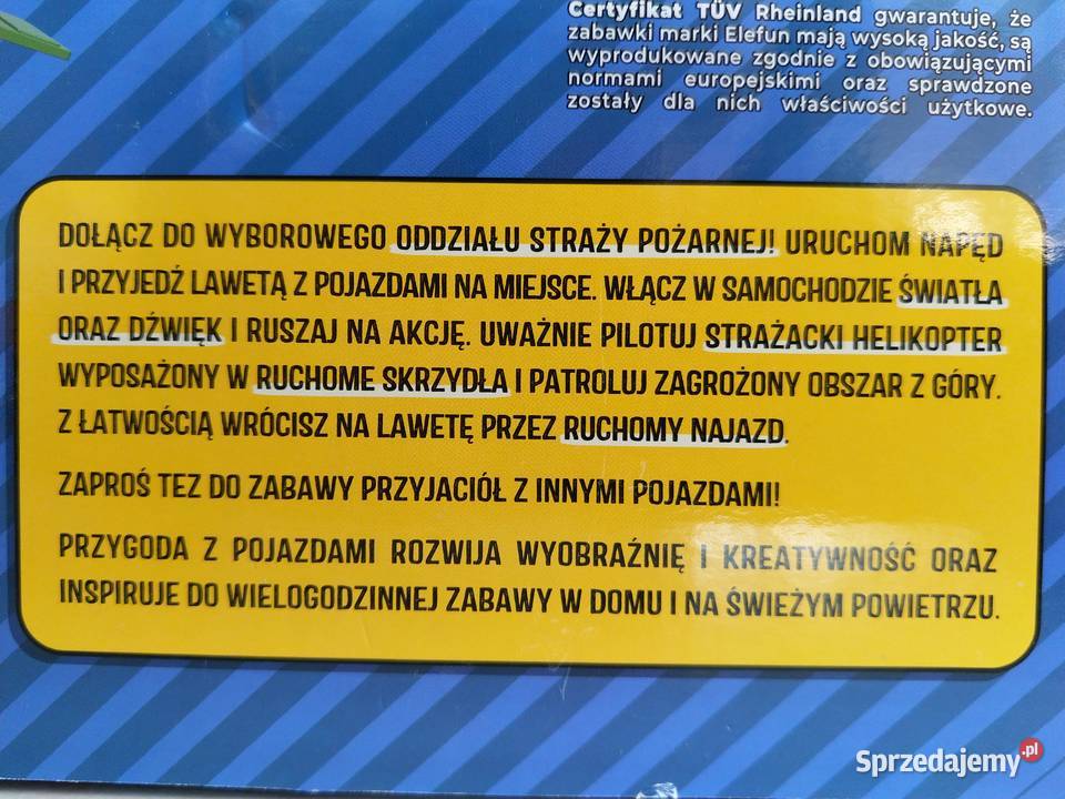 OKAZJA Laweta z pojazdami Fire helikopter autko Samochody i pojazdy Zabrze