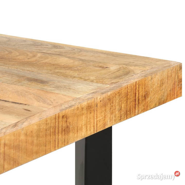 Stolik barowy 180x70x107 surowe drewno mango
