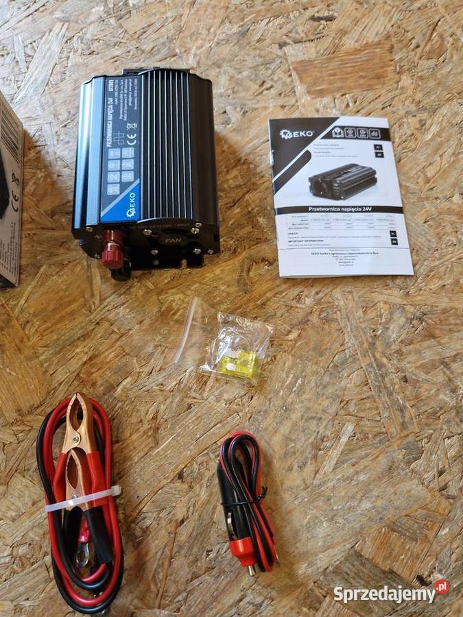 Przetwornica Napięcia 24V na 230V 250W500W GEKO Pozostałe wielkopolskie Głogowa sprzedam
