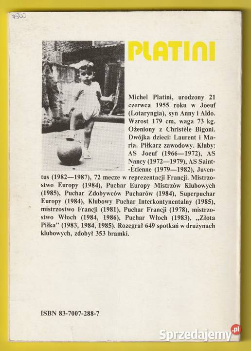 PLATINI MOJE ŻYCIE MECZ 1990